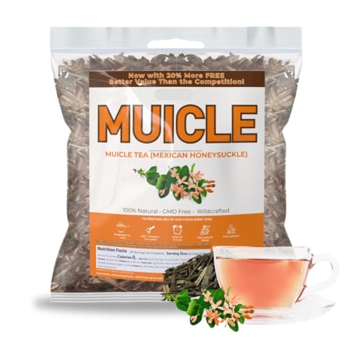 Muicle Herbal Tea - 100% Pure Loose Leaf Mexican Honeysuckle | 4oz