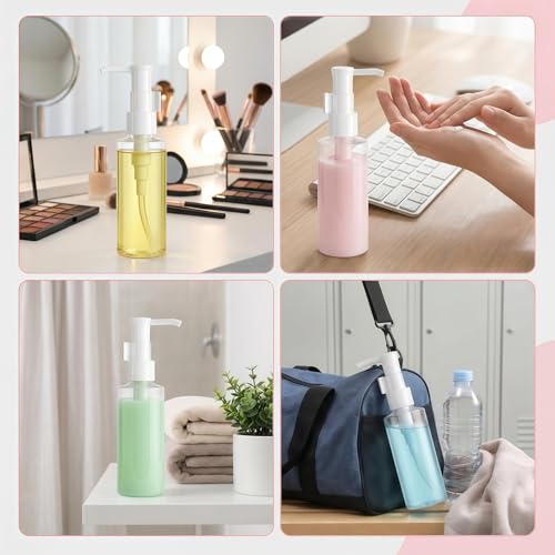 150ml Refillable Plastic Lotion Dispenser Bottles Set of 3 Travel Pump Containers