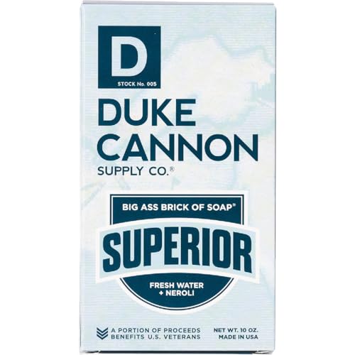 Duke Cannon Big Brick of Soap for Men - Fresh Water & Neroli, 10 oz
