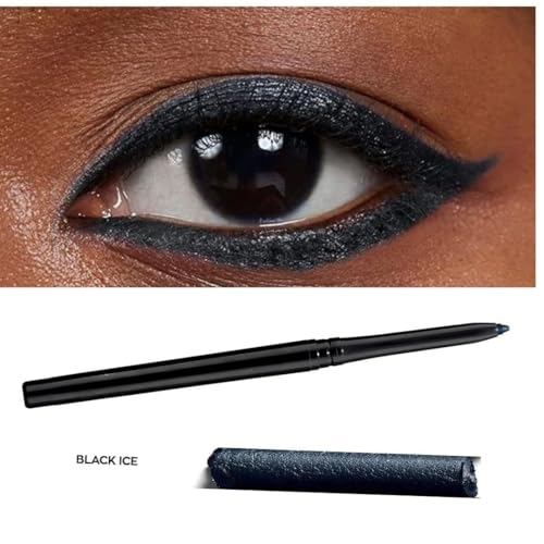 Black Ice Water-Resistant Eye Liner Pencil Set of 2 - Smudge-Proof Makeup
