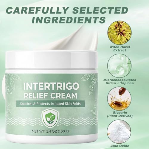 GosBio Intertrigo Relief Cream for Skin Folds - Fast-Drying, Non-Greasy, Supports Sensitive Areas (Variation 1)
