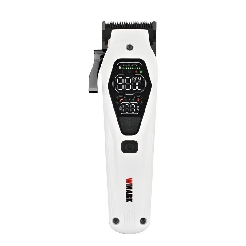 WMARK Professional 3-in-1 Zinc Alloy Barber Kit - 3 Speed Setting with Digital Display (Speed/RPM/Power) & Smart Reminders (Oiling/Overheat), Hair Clipper/Trimmer/Shaver for Barber & Men, NG-7602KIT