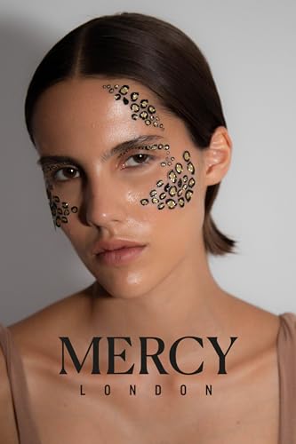 Mercy London Leopard Print Face Jewels - Halloween Costume Accessories