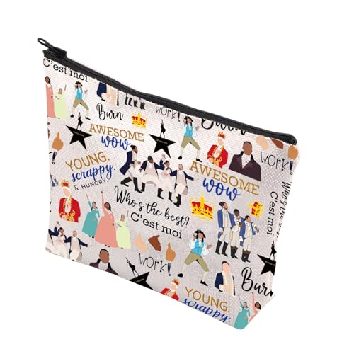 Musical Theatre Makeup Bag - Canvas Cosmetic Organizer for Travel