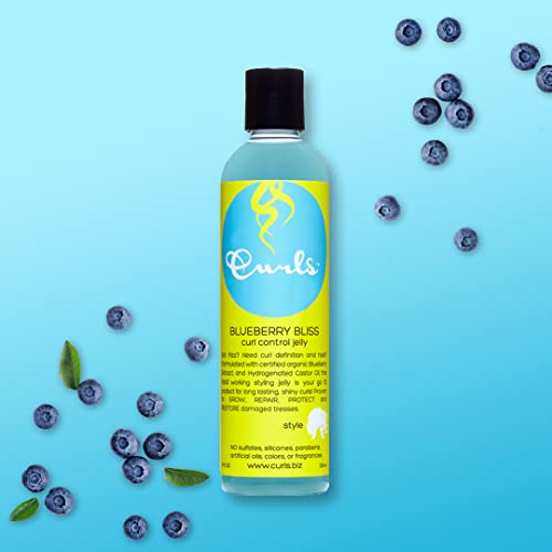 Curls Blueberry Bliss Control Jelly - 8 oz for Wavy, Curly & Coily Hair