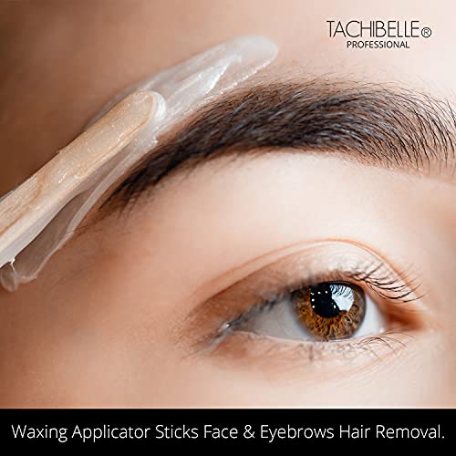 Tachibelle 500 Pack Waxing Applicator Sticks for Hair Removal & Facial Care