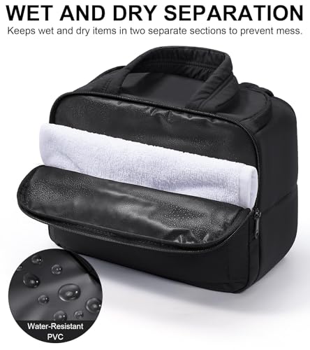 Bagstellar Large Quilted Travel Toiletry Bag - Puffy Makeup Organizer