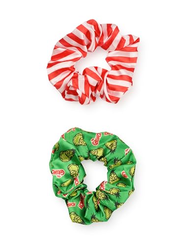 The Grinch Hair Brush and Scrunchie Set - Green Paddle Brush