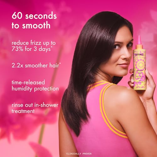 amika the shield anti-humidity spray | lightweight, invisible heat protection spray, contains UV filters, for smooth, frizz free hair