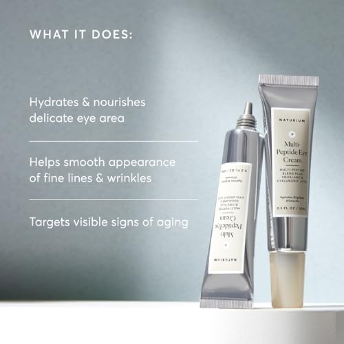 Naturium Multi-Peptide Eye Cream for Dark Circles & Anti-Aging, 0.5 oz