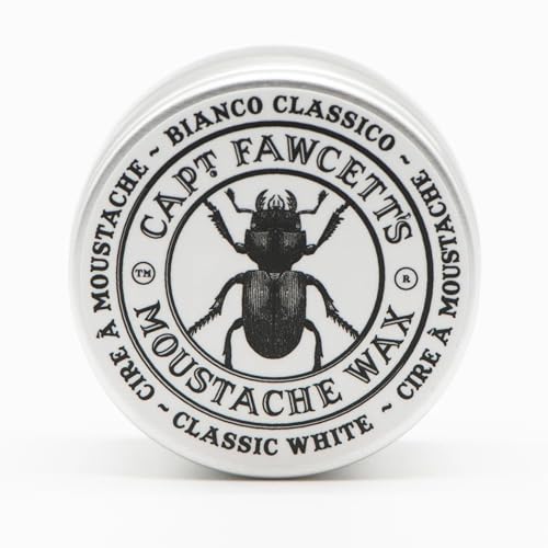 Captain Fawcett Bianco Classico Moustache Wax 15ml - Handmade