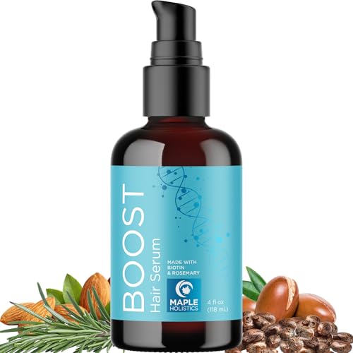 Volumizing Biotin Hair Serum for Men & Women - Rosemary Mint - 4 Fl Oz