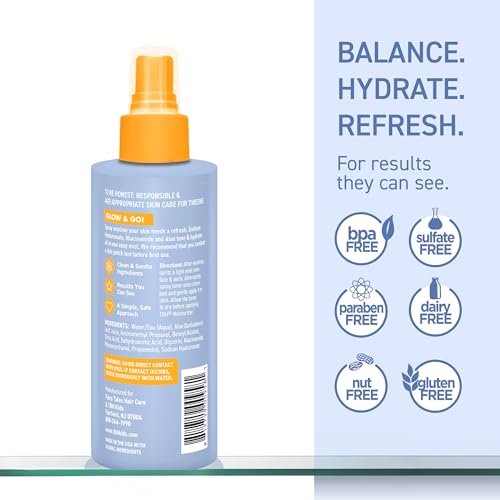 TBH Kids Hydrating Face Toner with Aloe & Hyaluronic Acid – Gentle, Alcohol-Free for Sensitive Skin – 6 oz – Face Toner for Girls & Boys