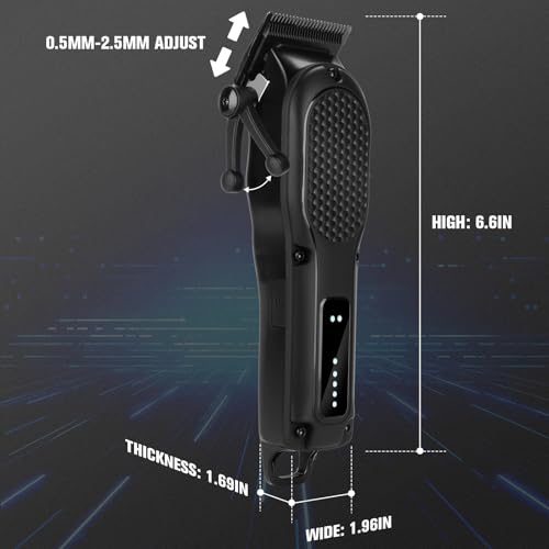 NUTCORE Classic-A Men's Cordless Hair Clippers & Beard Trimmer - Professional Grooming Tool