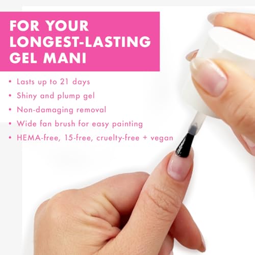 Olive & June Gel Nail Polish Base Coat - HEMA-Free, 21 Days Wear