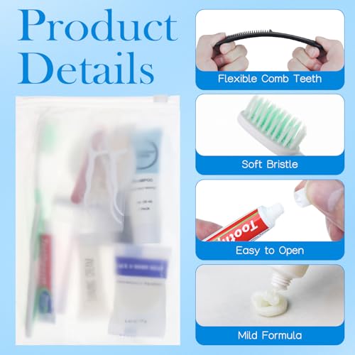 Travel Size Toiletry Kit Bulk 20 Pack for Hygiene & Care