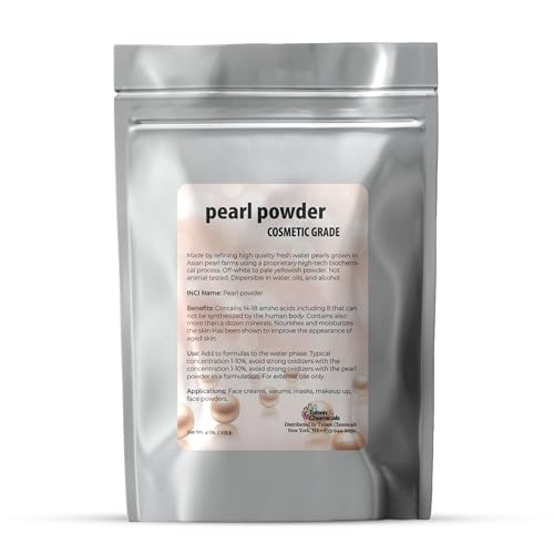 Talsen Chemicals Pure Pearl Powder - Cosmetic Grade Skincare DIY, 4oz