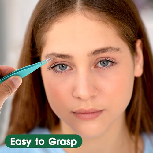 3 Pcs Precision Ingrown Hair Tweezers Set - Fine Point Tip