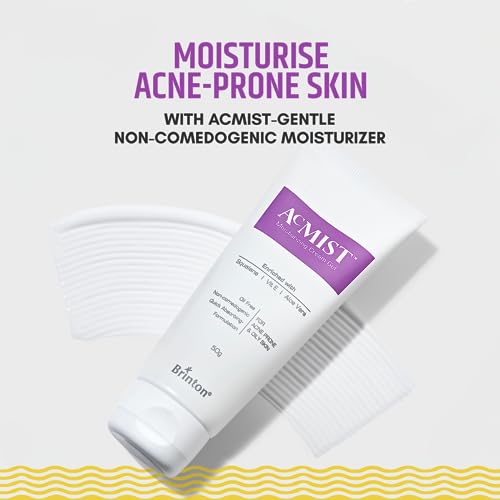 Acmist Moisturizing Cream Gel 1.76oz for Oily & Acne-Prone Skin | Oil-Free, Quick Absorbing, Makeup Friendly