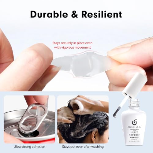CHERIMOYA Gel Nail Glue for Acrylic Tips & Extensions 15ml - Strong, Clear, Salon & Home Use