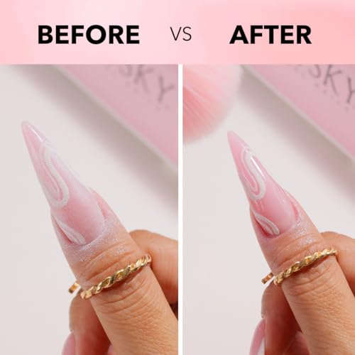 Kiara Sky Dip Powder Brush - Pink & Gold Crystal Dusting Brush