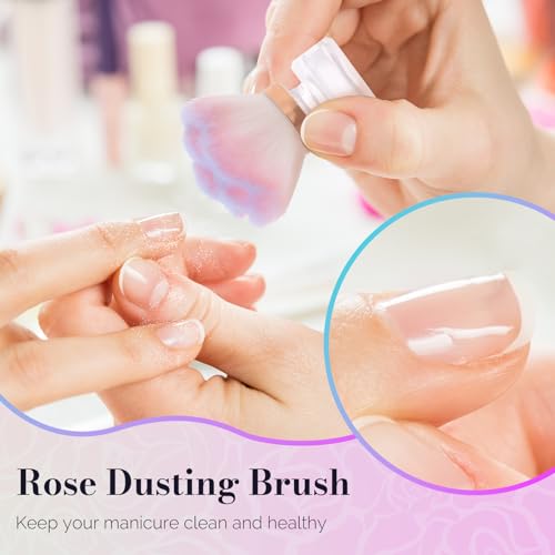 MelodySusie Nail Art Dusting Brush - Pink-Purple Makeup Brush