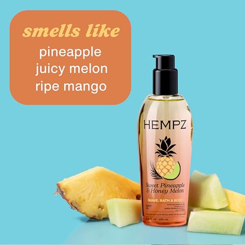 Hempz Sweet Pineapple & Honey Melon Body Oil - 6.76 Fl Oz