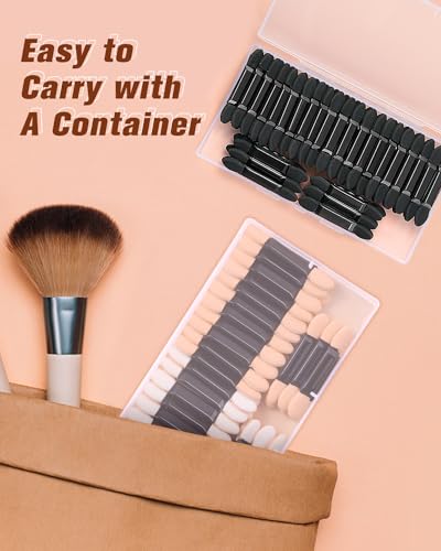 MORGLES 50Pcs Double Head Eyeshadow Applicators – Versatile Makeup Brushes