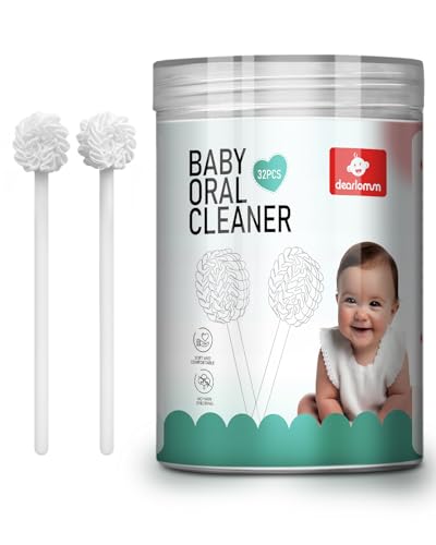 dearlomum Baby Tongue Cleaner - Pack of 32, Gentle Oral Care for Newborns