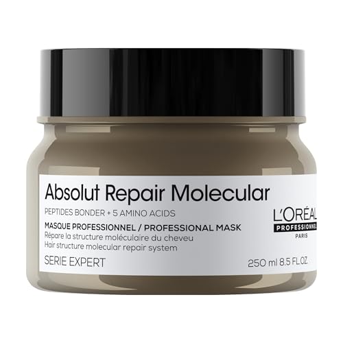 L'Or?al Professionnel Paris Absolut Repair Molecular Hair Mask - Bond Building & Repair, For All Color Treated and Damaged Hair, With Peptide Bonder & Amino Acids