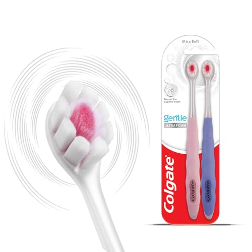 Colgate Gentle UltraFoam Toothbrush - 2 Pack, Ultra Soft Bristles