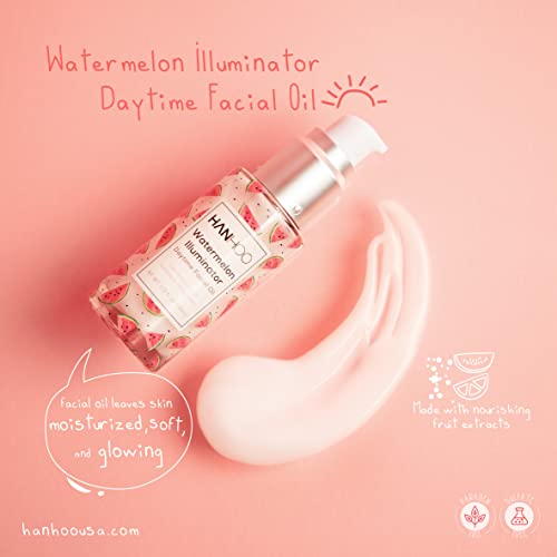 HANHOO Watermelon Daytime Facial Oil with Apple Extract - Hydrating Serum