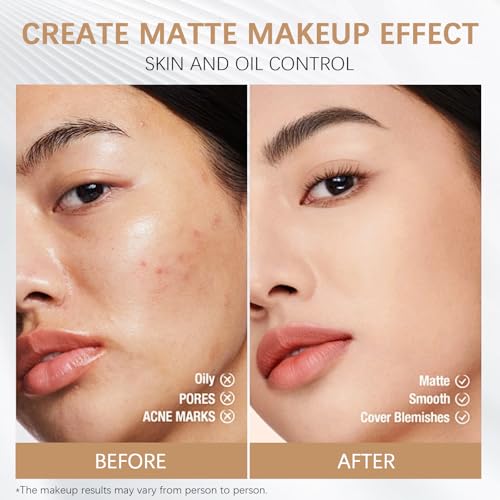 Maksure Translucent Pressed Powder - 24HR Oil Control & Matte Finish