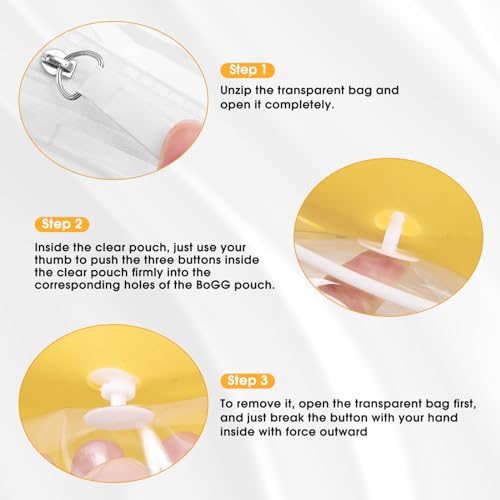 DABASHAN White Clear Waterproof Cosmetic Organizer - 4 Packs