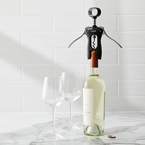 Houdini Wing Corkscrew Wine Opener - Stainless Steel, Non-Stick Design