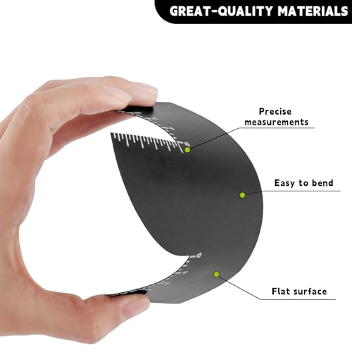 Barber Enhancement Card with Measurement Indicators - Hairline & Beard Shaping Tool