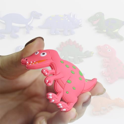 12PCS Dinosaur Fridge Magnets - Durable Decorative Kitchen Toys