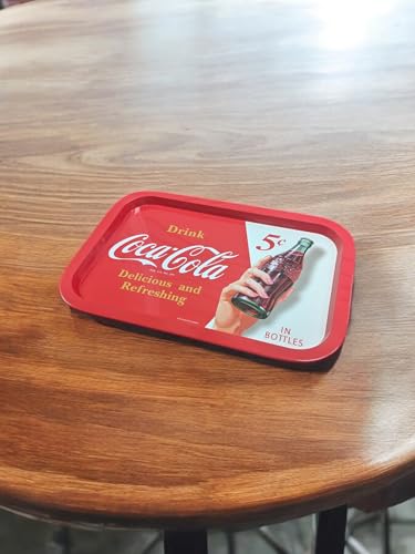 Coca Cola Rectangular Tin Tray by The Tin Box Company - Durable Steel