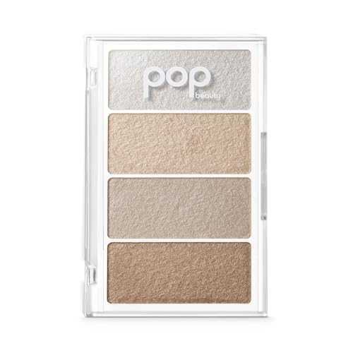 POP Beauty Prismatic Blush & Highlighter Palette - Ethereal 3D Glow, 4 Shades