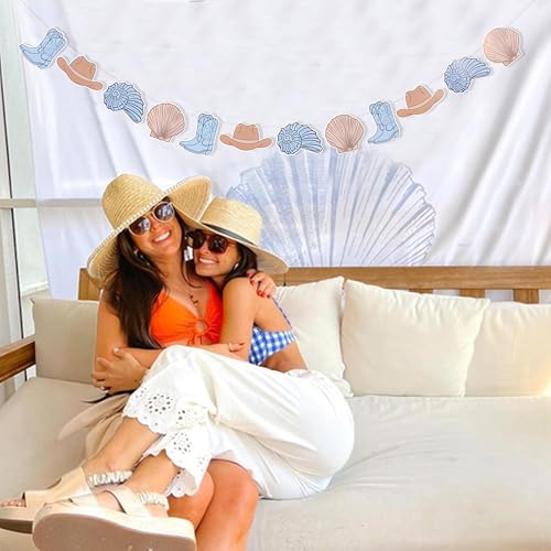 Coastal Bachelorette Photo Banner - Seashell Party Decorations