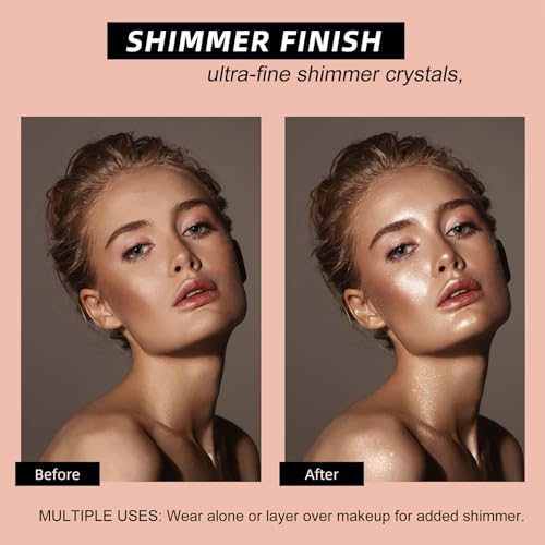 Rose Gold Highlighter Stick for Face & Body - Buildable, Multi-Use Makeup