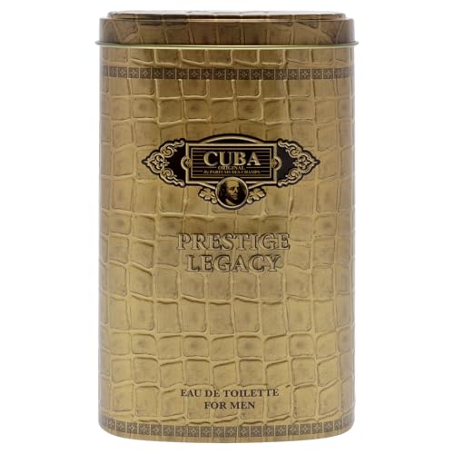 Cuba Prestige Legacy Eau De Toilette Spray for Men, 3 Ounce