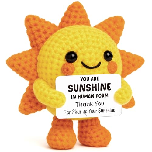 Handmade Crochet Sunshine Thank You Gift for Women & Coworkers