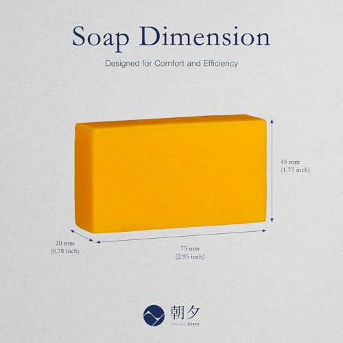 Asayu Japan Persimmon Body Soap - Natural Odor Neutralizing Bar, 85g
