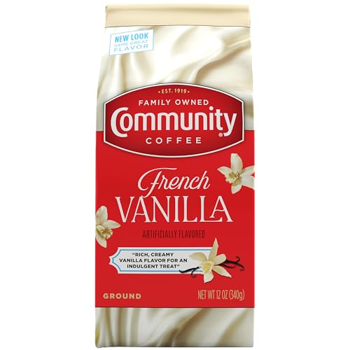 Community Coffee French Vanilla Ground Coffee - 12 oz Medium Roast