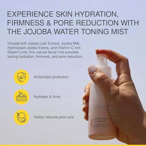 Jojoba Company Vitamin C & Desert Lime Face Mist - Hydrating Toner for Sensitive Skin