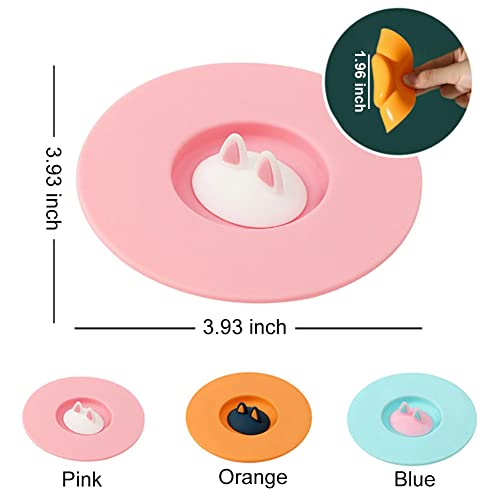 6 Pcs Cat Ear Silicone Cup Lids | Reusable & Leak-Resistant Covers