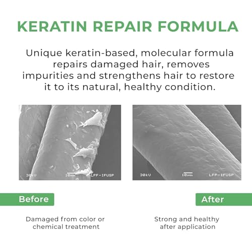 Kashmir Keratin Shampoo 8 Fl. Oz - Sulfate & Paraben Free for All Hair Types
