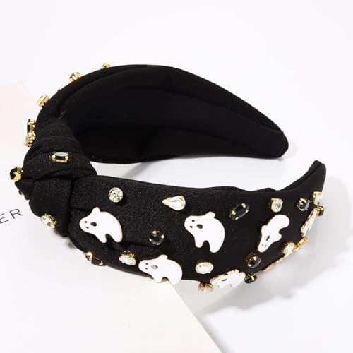 Ghost 5 Halloween Headband for Women - Beaded Pumpkin & Ghost