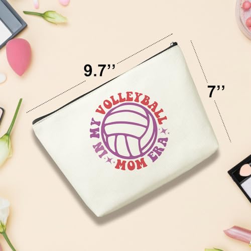 VICBOU Multicolor Volleyball Mom Essentials Makeup Bag – Great Gift for Women